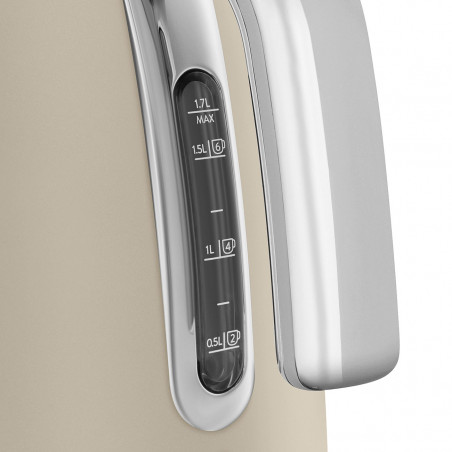 Ceainic electric SMEG KLF03MLMEU, 2400 W, 1,7 l, bază rotativă la 360°, finisaj mat, lumină lunară
