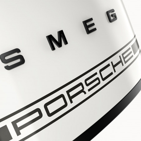 Prăjitor de pâine SMEG 50's Style Porsche TSF01PCWEU, 950 W, 2 felii, 6 niveluri, Tava pentru firimituri, Cablu integrat, Oțel inoxidabil, Alb