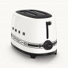 Prăjitor de pâine SMEG 50's Style Porsche TSF01PCWEU, 950 W, 2 felii, 6 niveluri, Tava pentru firimituri, Cablu integrat, Oțel inoxidabil, Alb