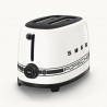 Prăjitor de pâine SMEG 50's Style Porsche TSF01PCWEU, 950 W, 2 felii, 6 niveluri, Tava pentru firimituri, Cablu integrat, Oțel inoxidabil, Alb