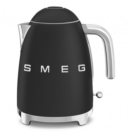 Ceainic electric SMEG KLF03BLMEU, 2400 W, 1,7 l, bază rotativă la 360°, finisaj mat, negru