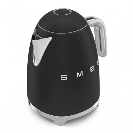 Ceainic electric SMEG KLF03BLMEU, 2400 W, 1,7 l, bază rotativă la 360°, finisaj mat, negru