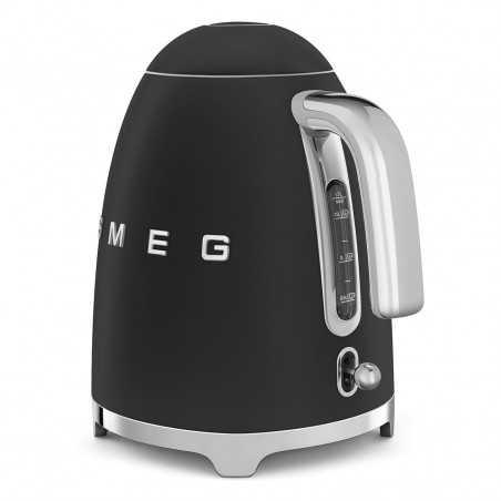 Ceainic electric SMEG KLF03BLMEU, 2400 W, 1,7 l, bază rotativă la 360°, finisaj mat, negru