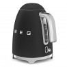 Ceainic electric SMEG KLF03BLMEU, 2400 W, 1,7 l, bază rotativă la 360°, finisaj mat, negru