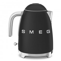 Ceainic electric SMEG KLF03BLMEU, 2400 W, 1,7 l, bază rotativă la 360°, finisaj mat, negru