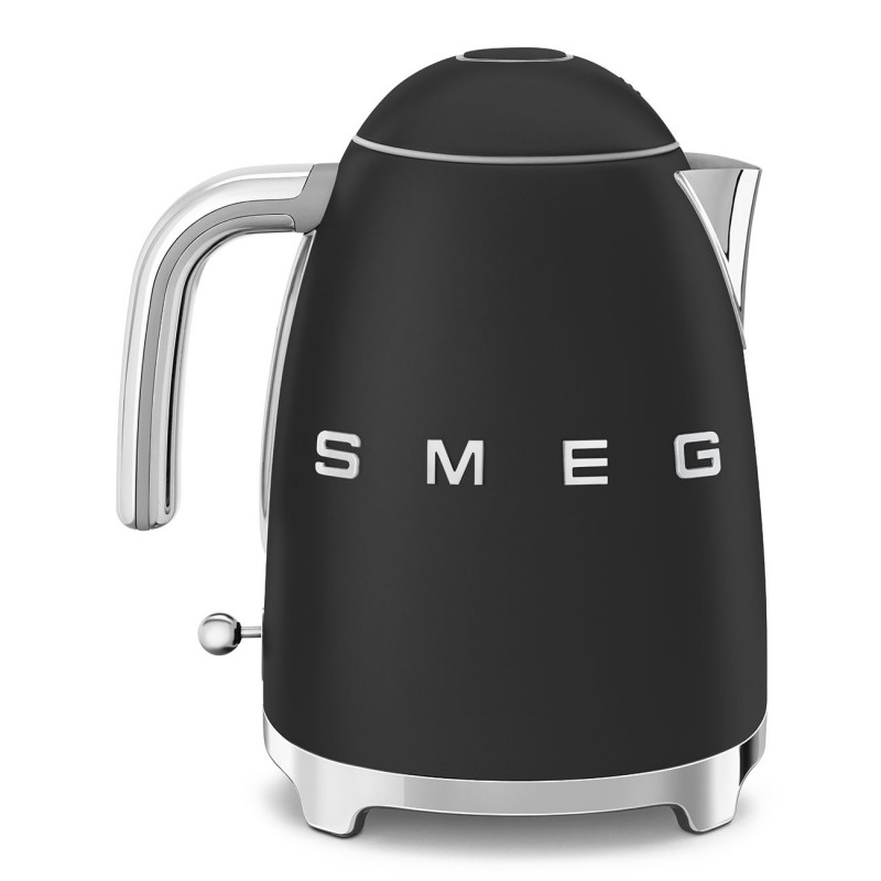 Ceainic electric SMEG KLF03BLMEU, 2400 W, 1,7 l, bază rotativă la 360°, finisaj mat, negru