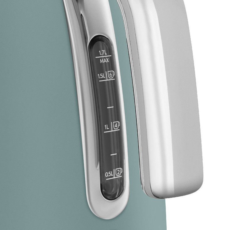 Ceainic electric SMEG KLF03EGMEU, 2400 W, 1,7 l, bază rotativă la 360°, finisaj mat, verde smarald