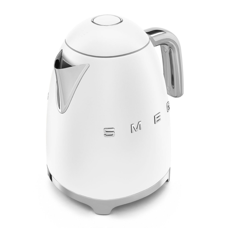 Ceainic electric SMEG KLF03WHMEU, 2400 W, 1,7 l, bază rotativă la 360°, finisaj mat, alb