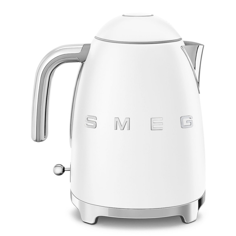 Ceainic electric SMEG KLF03WHMEU, 2400 W, 1,7 l, bază rotativă la 360°, finisaj mat, alb
