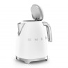 Ceainic electric SMEG KLF03WHMEU, 2400 W, 1,7 l, bază rotativă la 360°, finisaj mat, alb