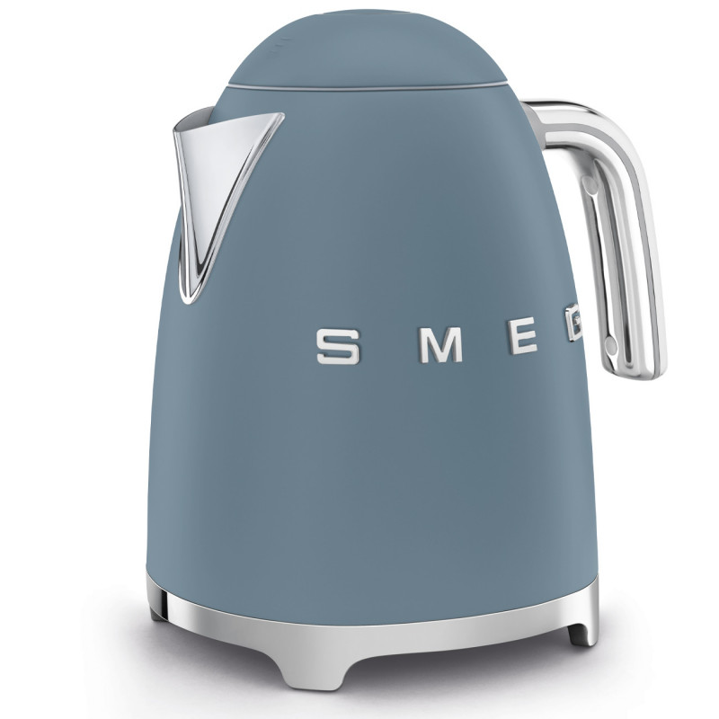 Ceainic electric SMEG KLF03SBMEU, 2400 W, 1,7 l, bază rotativă la 360°, finisaj mat, albastru furtunos