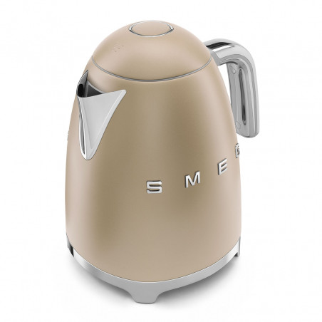 Ceainic electric SMEG KLF03CHMEU, 2400 W, 1,7 l, bază rotativă la 360°, finisaj mat, culoare șampanie