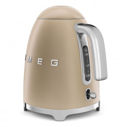 Ceainic electric SMEG KLF03CHMEU, 2400 W, 1,7 l, bază rotativă la 360°, finisaj mat, culoare șampanie