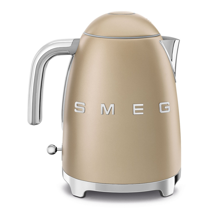Ceainic electric SMEG KLF03CHMEU, 2400 W, 1,7 l, bază rotativă la 360°, finisaj mat, culoare șampanie
