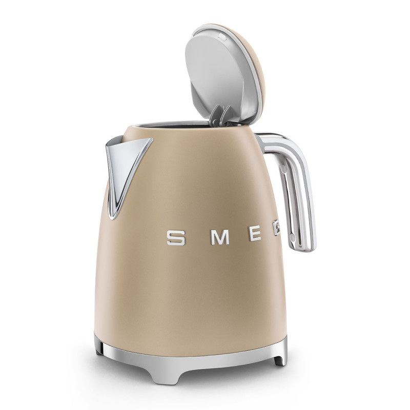 Ceainic electric SMEG KLF03CHMEU, 2400 W, 1,7 l, bază rotativă la 360°, finisaj mat, culoare șampanie