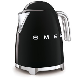 Ceainic electric SMEG KLF03BLEU, 2400 W, 1,7 l, bază rotativă la 360°, finisaj lucios, negru