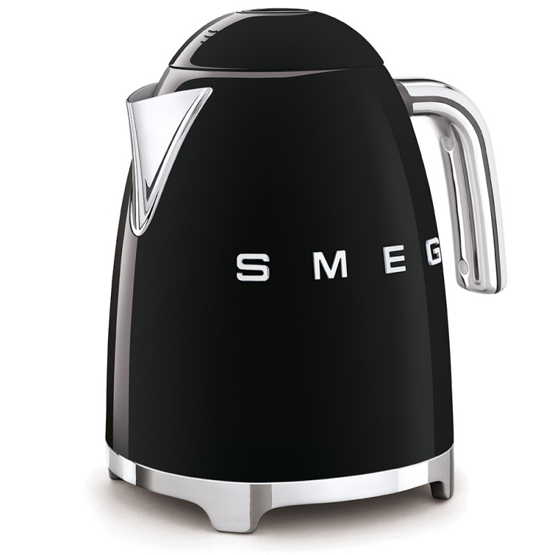 Ceainic electric SMEG KLF03BLEU, 2400 W, 1,7 l, bază rotativă la 360°, finisaj lucios, negru