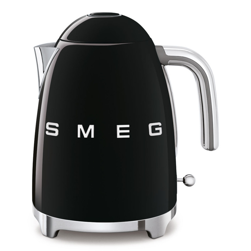 Ceainic electric SMEG KLF03BLEU, 2400 W, 1,7 l, bază rotativă la 360°, finisaj lucios, negru