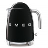 Ceainic electric SMEG KLF03BLEU, 2400 W, 1,7 l, bază rotativă la 360°, finisaj lucios, negru