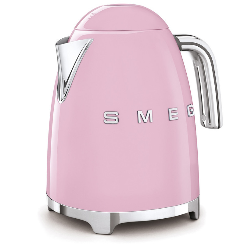 Ceainic electric SMEG KLF03PKEU, 2400 W, 1,7 l, bază rotativă la 360°, finisaj lucios, roz