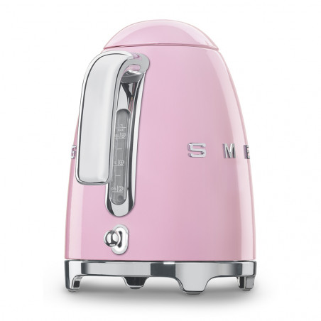 Ceainic electric SMEG KLF03PKEU, 2400 W, 1,7 l, bază rotativă la 360°, finisaj lucios, roz