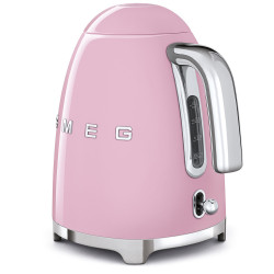Ceainic electric SMEG KLF03PKEU, 2400 W, 1,7 l, bază rotativă la 360°, finisaj lucios, roz