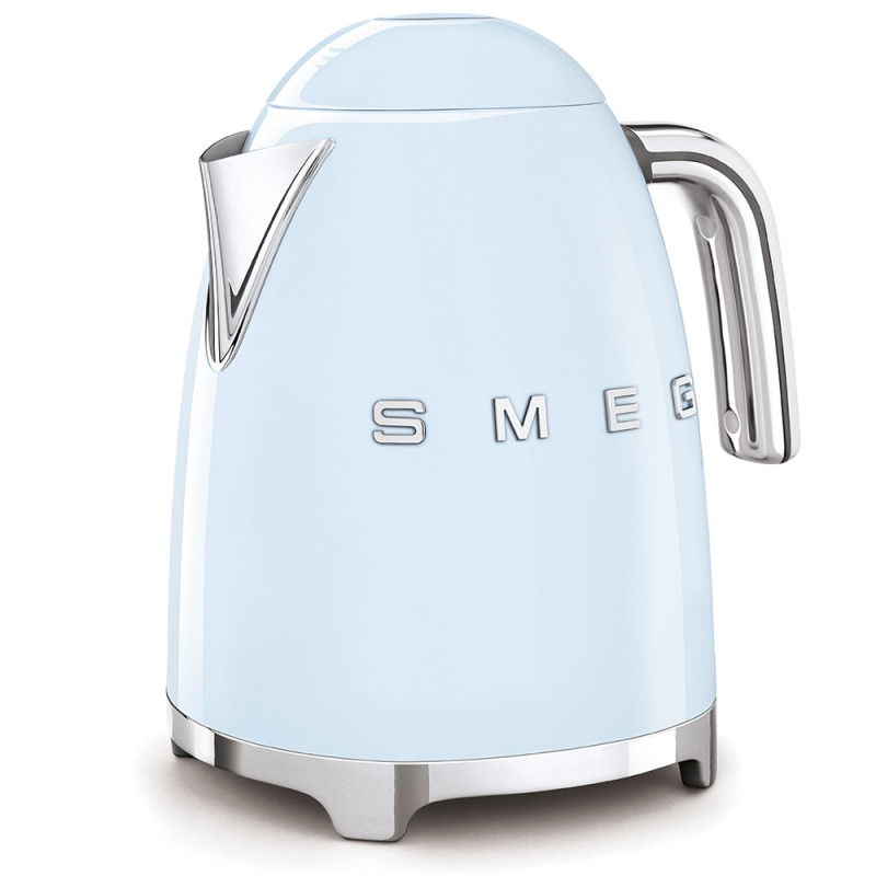 Ceainic electric SMEG KLF03PBEU, 2400 W, 1,7 l, bază rotativă la 360°, finisaj lucios, albastru pastel