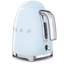 Ceainic electric SMEG KLF03PBEU, 2400 W, 1,7 l, bază rotativă la 360°, finisaj lucios, albastru pastel