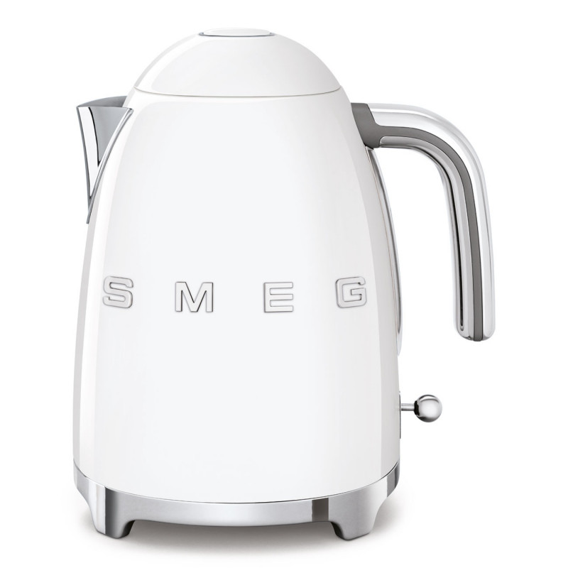 Ceainic electric SMEG KLF03WHEU, 2400 W, 1,7 l, bază rotativă la 360°, finisaj lucios, alb