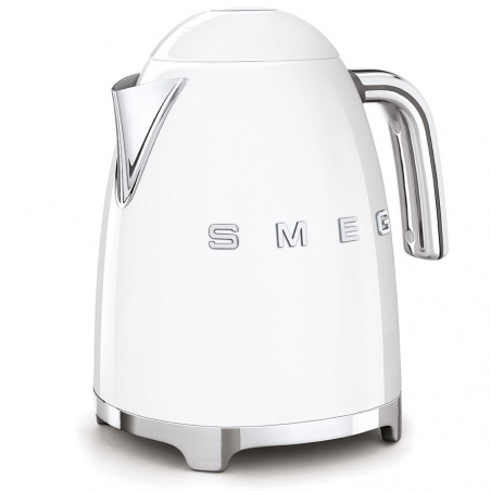 Ceainic electric SMEG KLF03WHEU, 2400 W, 1,7 l, bază rotativă la 360°, finisaj lucios, alb