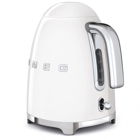 Ceainic electric SMEG KLF03WHEU, 2400 W, 1,7 l, bază rotativă la 360°, finisaj lucios, alb