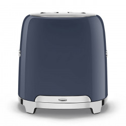 Prăjitor de pâine SMEG 50's Style TSF01NBEU, 950 W, 2 felii, 6 niveluri, Tava pentru firimituri, Cablu integrat, Oțel inoxidabil, Albastru închis
