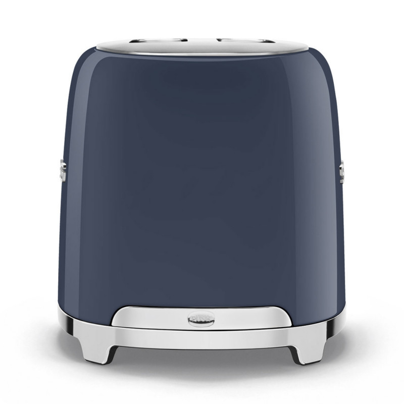 Prăjitor de pâine SMEG 50's Style TSF01NBEU, 950 W, 2 felii, 6 niveluri, Tava pentru firimituri, Cablu integrat, Oțel inoxidabil, Albastru închis