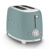 Prajitor de paine SMEG 50's Style TSF01EGMEU, 950 W, 2 felii, 6 trepte, Tava pentru firimituri, Cablu integrat, Otel inoxidabil, Verde smarald
