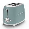 Prajitor de paine SMEG 50's Style TSF01EGMEU, 950 W, 2 felii, 6 trepte, Tava pentru firimituri, Cablu integrat, Otel inoxidabil, Verde smarald