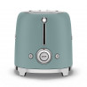 Prajitor de paine SMEG 50's Style TSF01EGMEU, 950 W, 2 felii, 6 trepte, Tava pentru firimituri, Cablu integrat, Otel inoxidabil, Verde smarald
