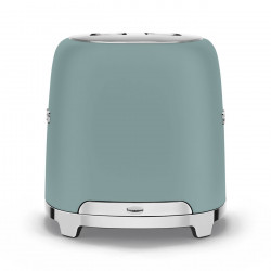Prajitor de paine SMEG 50's Style TSF01EGMEU, 950 W, 2 felii, 6 trepte, Tava pentru firimituri, Cablu integrat, Otel inoxidabil, Verde smarald