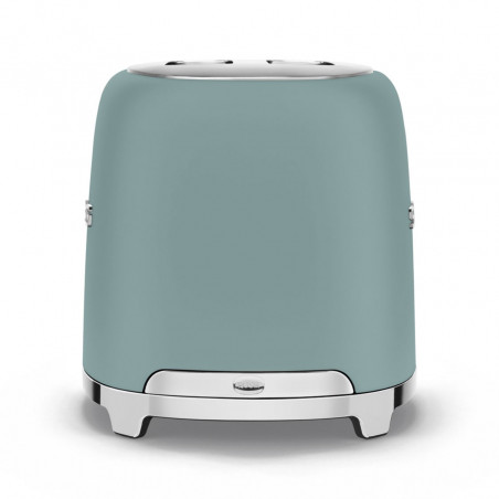 Prajitor de paine SMEG 50's Style TSF01EGMEU, 950 W, 2 felii, 6 trepte, Tava pentru firimituri, Cablu integrat, Otel inoxidabil, Verde smarald