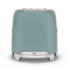 Prajitor de paine SMEG 50's Style TSF01EGMEU, 950 W, 2 felii, 6 trepte, Tava pentru firimituri, Cablu integrat, Otel inoxidabil, Verde smarald