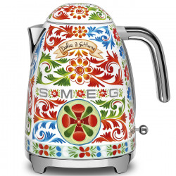 Ceainic electric SMEG Dolce & Gabbana KLF03DGEU, 2400 W, 1,7 l, bază rotativă la 360°, finisaj lucios, multicolor