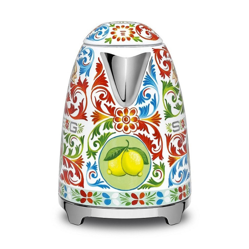 Ceainic electric SMEG Dolce & Gabbana KLF03DGEU, 2400 W, 1,7 l, bază rotativă la 360°, finisaj lucios, multicolor