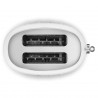 Prăjitor de pâine SMEG 50's Style TSF01WHMEU, 950 W, 2 felii, 6 niveluri, Tava pentru firimituri, Cablu integrat, Oțel inoxidabil, Alb mat