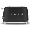 Prаjitor de pаine SMEG 50's Style TSF01BLMEU, 950 W, 2 felii, 6 trepte, Tava pentru firimituri, Cablu integrat, Otel inoxidabil, Negru mat