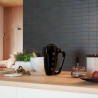 Mixer manual SMEG 50's Style HMF01BLEU, 250 W, 9 viteze, funcție Turbo, afișaj LED ascuns, cronometru, accesorii, negru