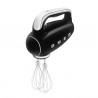 Mixer manual SMEG 50's Style HMF01BLEU, 250 W, 9 viteze, funcție Turbo, afișaj LED ascuns, cronometru, accesorii, negru