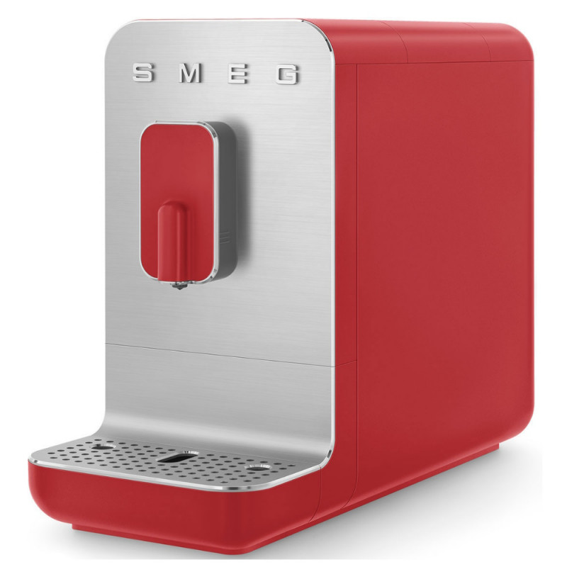 Mașină de espresso SMEG Collezione BCC01RDMEU, 1350 W, 19 bar, 1,4 l, 8 funcții, râșniță încorporată, roșu