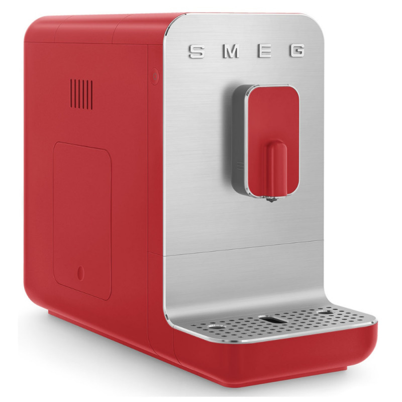 Mașină de espresso SMEG Collezione BCC01RDMEU, 1350 W, 19 bar, 1,4 l, 8 funcții, râșniță încorporată, roșu