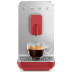 Mașină de espresso SMEG Collezione BCC01RDMEU, 1350 W, 19 bar, 1,4 l, 8 funcții, râșniță încorporată, roșu