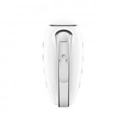 Mixer manual SMEG 50's Style HMF01WHEU, 250 W, 9 viteze, funcție Turbo, afișaj LED ascuns, cronometru, accesorii, alb