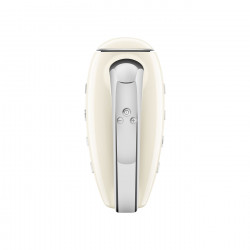 Mixer manual SMEG 50's Style HMF01CREU, 250 W, 9 viteze, funcție Turbo, afișaj LED ascuns, cronometru, accesorii, culoare crem